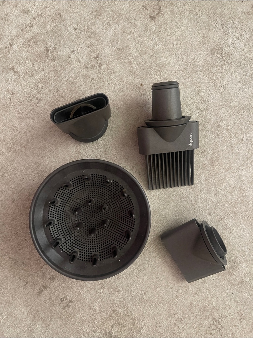 Dyson Hair Dryer Attachment Kit with Diffuser and Styling Nozzles